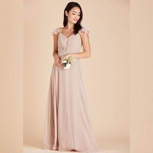 NWT Birdy Grey Kae Dress In Taupe Bridesmaid Dress Women's Size Small.
Armpit to